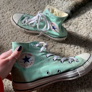 Mint High Top Converse